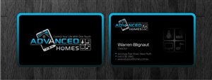 Business Card Design by Atvento Graphics for Advanced Homes Pty Ltd | Design: #656822