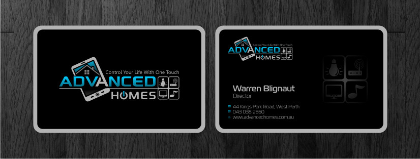 Visitenkarten-Design von Atvento Graphics für Advanced Homes Pty Ltd | Design #656824