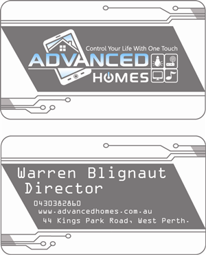 Diseño de Tarjeta de Presentación por mie para Advanced Homes Pty Ltd | Diseño: #640859