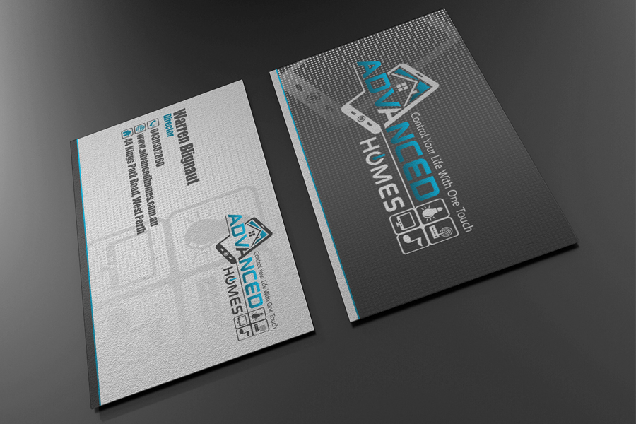 Design de Carte de Visite par Marvel Medias pour Advanced Homes Pty Ltd | Design #639271