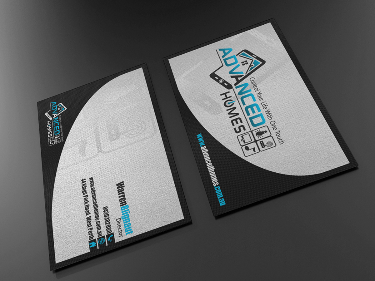 Design de Carte de Visite par Marvel Medias pour Advanced Homes Pty Ltd | Design #651840