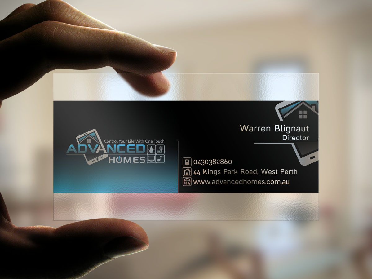 Business Card Design by direknordz for Advanced Homes Pty Ltd | Design #639309