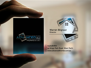 Business Card Design by direknordz for Advanced Homes Pty Ltd | Design: #640178