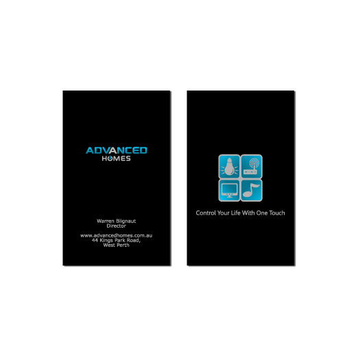 Visitenkarten-Design von Diogo Landô für Advanced Homes Pty Ltd | Design #649893