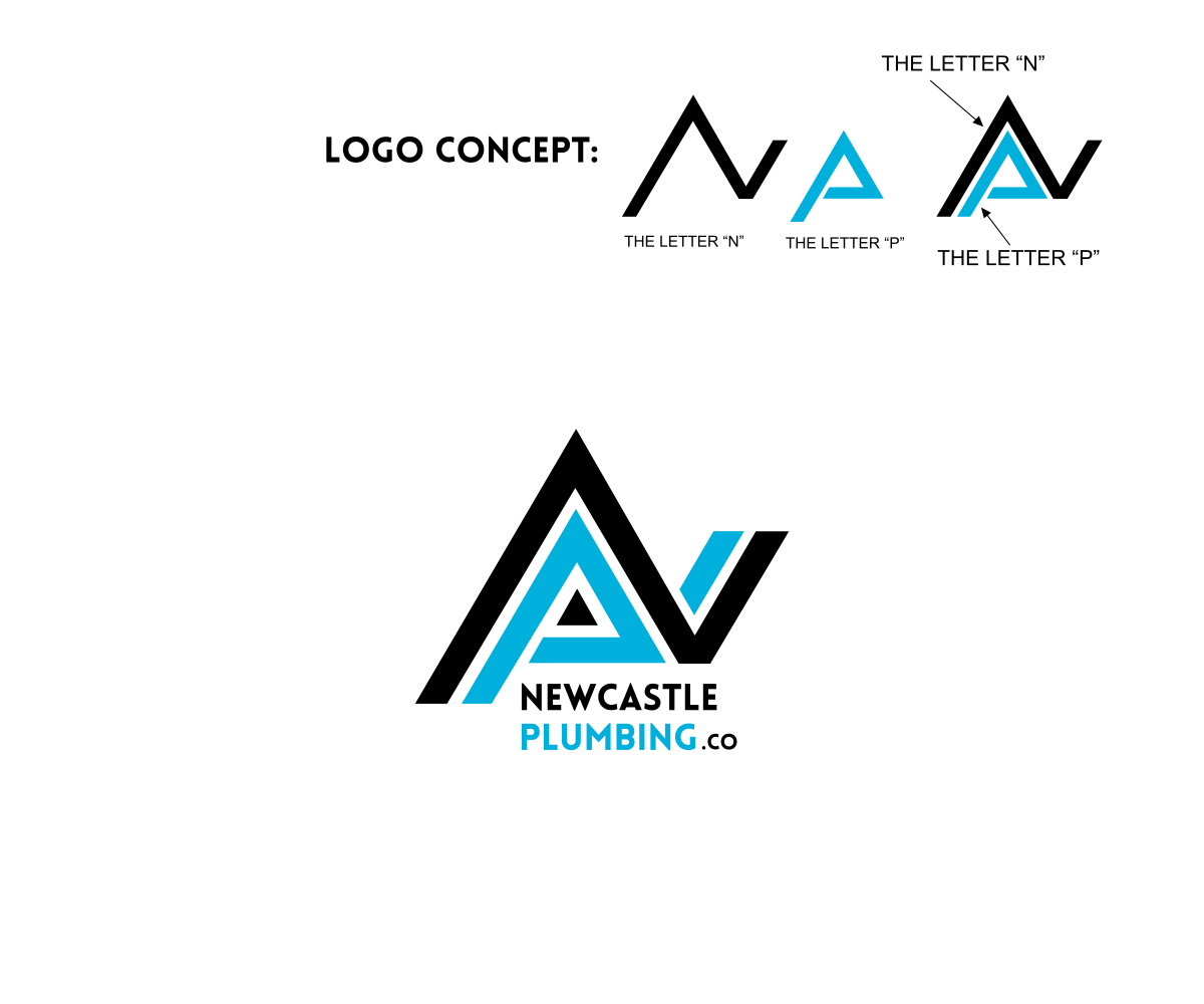 Upmarket Bold Plumbing Logo Design For Newcastle Plumbing Company By Art Canary Design
