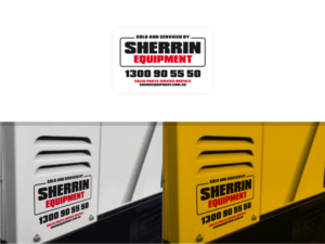 Sherrin Equipment requires a design to be used for stickers that will go on all new Excavators sold. | Graphic Design by Atvento Graphics