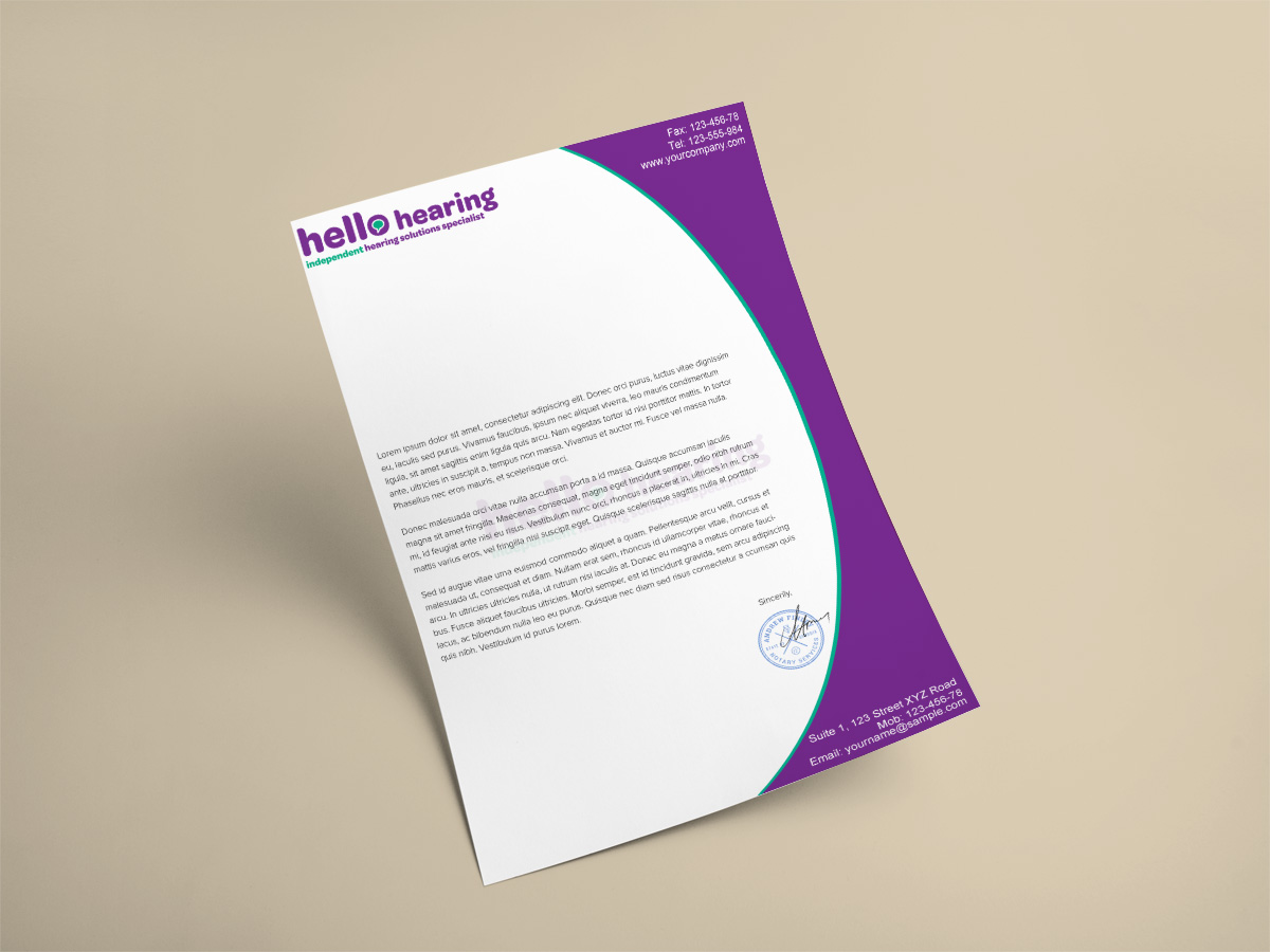 Letterhead Design by Ather for this project | Design #17830104