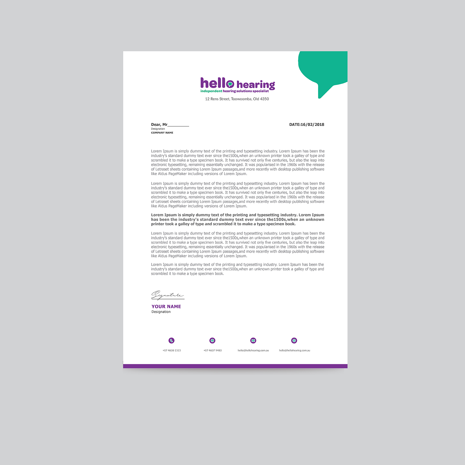 Letterhead Design by bdesigner9 for this project | Design #17809466