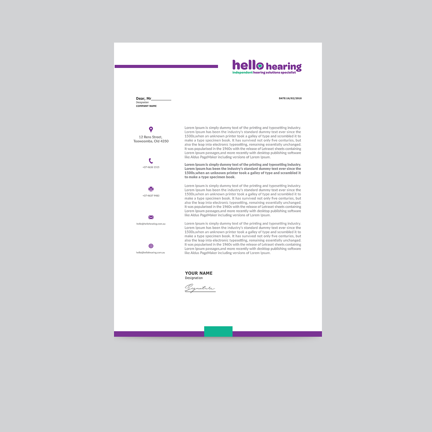 Letterhead Design by bdesigner9 for this project | Design #17809467
