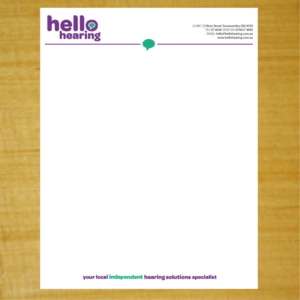 Hello Hearing Letterhead redesign project | Briefkopf-Design von 75-R-P-Z