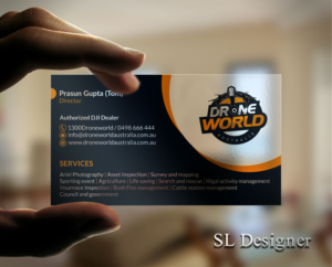 Drone world Australia, a Sydney based startup need a visiting card designed | Visitenkarten-Design von SL Designer