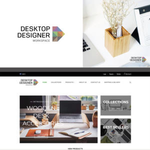 Desktop Designer and possibly incorporate the words accessories, tech gadgets, workspace, desk, office etc to encapsulate what the brand sells | Logo Design by Ana Paula Barros