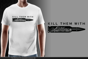 Kill with kindness T shirt design | T-shirt Design by gekgrfx