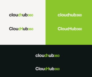 CloudHub360 or Cloudhub360 (we prefer this in most fonts) - with 360 de-emphasised | Logo Design by cerus