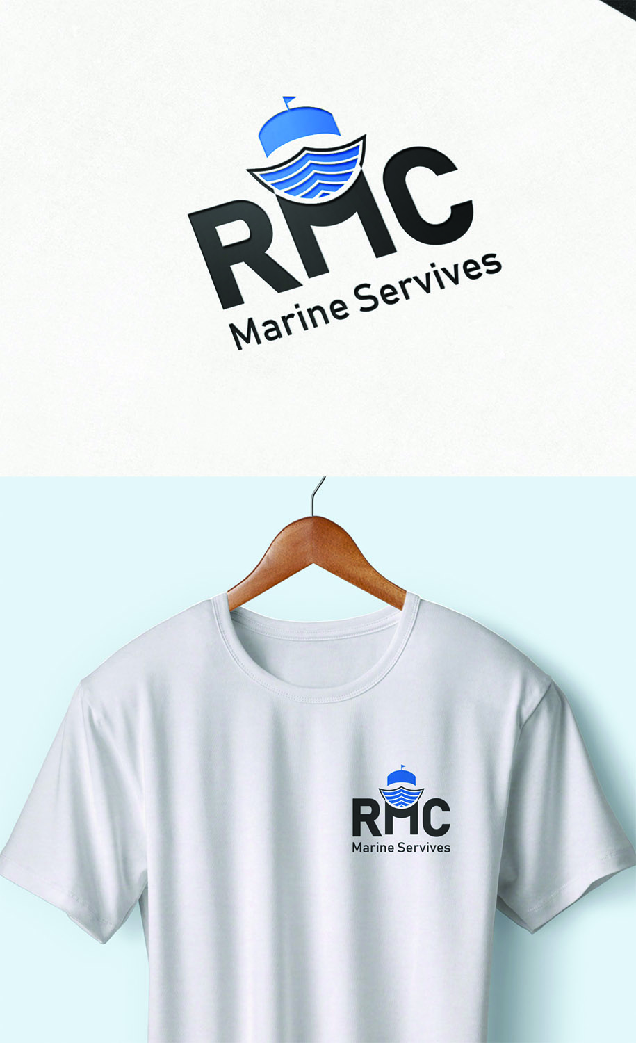Logo Design by NAVENDU SHARMA for RMC Marine Services  | Design #17891669