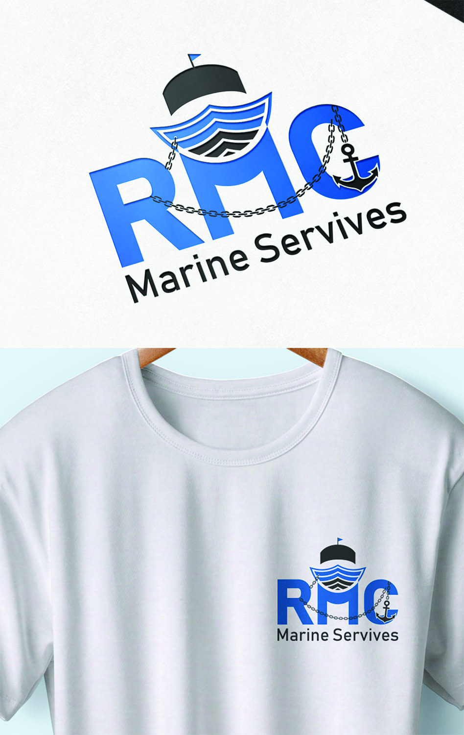 Diseño de Logo por NAVENDU SHARMA para RMC Marine Services  | Diseño #17897122