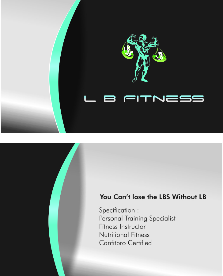 Business Card Design by Graphic Design  for LB Fitness | Design #2779357