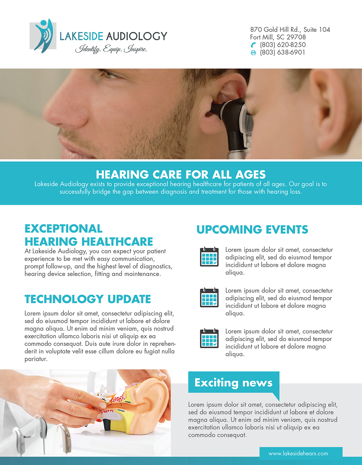 Flyer Design by Achiver for Lakeside Audiology | Design #17945458