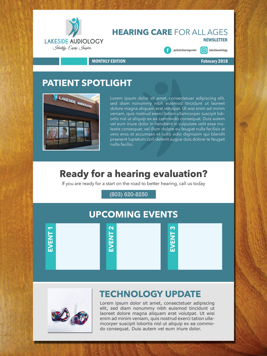 Diseño de Flyer por LeonFX para Lakeside Audiology | Diseño #17809324
