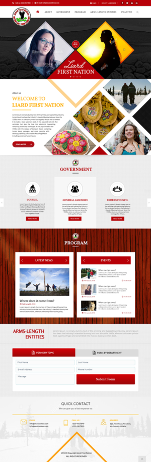 Yukon Canada First Nation Website | Landing Page Design by SAI DESIGNS