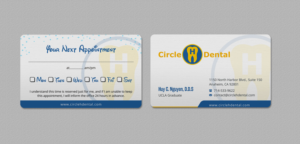 Business Card Design by INDIAN_Ashok for Circle H Dental | Design: #17836397