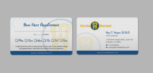 Business Card Design by INDIAN_Ashok for Circle H Dental | Design: #17836398
