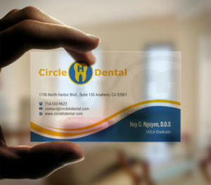 Business Card Design by INDIAN_Ashok for Circle H Dental | Design: #17836399