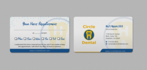 Business Card Design by INDIAN_Ashok for Circle H Dental | Design: #17836404