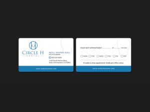 Business Card Design by Creations Box 2015 for Circle H Dental | Design: #17821427