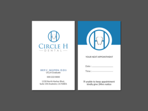 Business Card Design by Creations Box 2015 for Circle H Dental | Design: #17821428