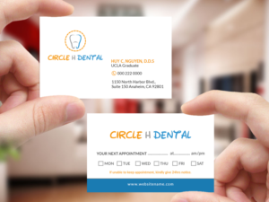 Business Card Design by Creations Box 2015 for Circle H Dental | Design: #17821429