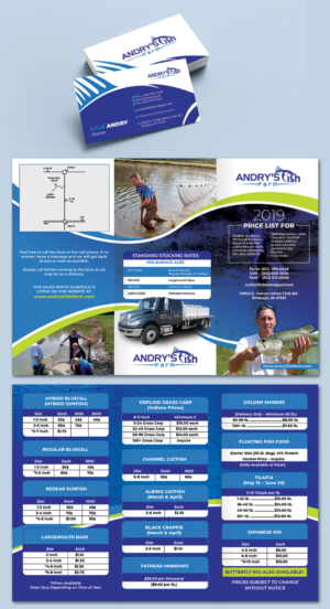 Fish Farm needing 3 - Fold Flyer / Price List designed | Flyer-Design von BLUE WINGS