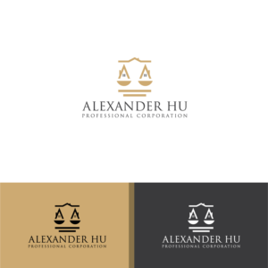 Logo Design by Deziners Zone for Alexander Hu Professional Corporation | Design: #17817849