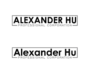 Logo Design by brijeshb15 for Alexander Hu Professional Corporation | Design: #17818774