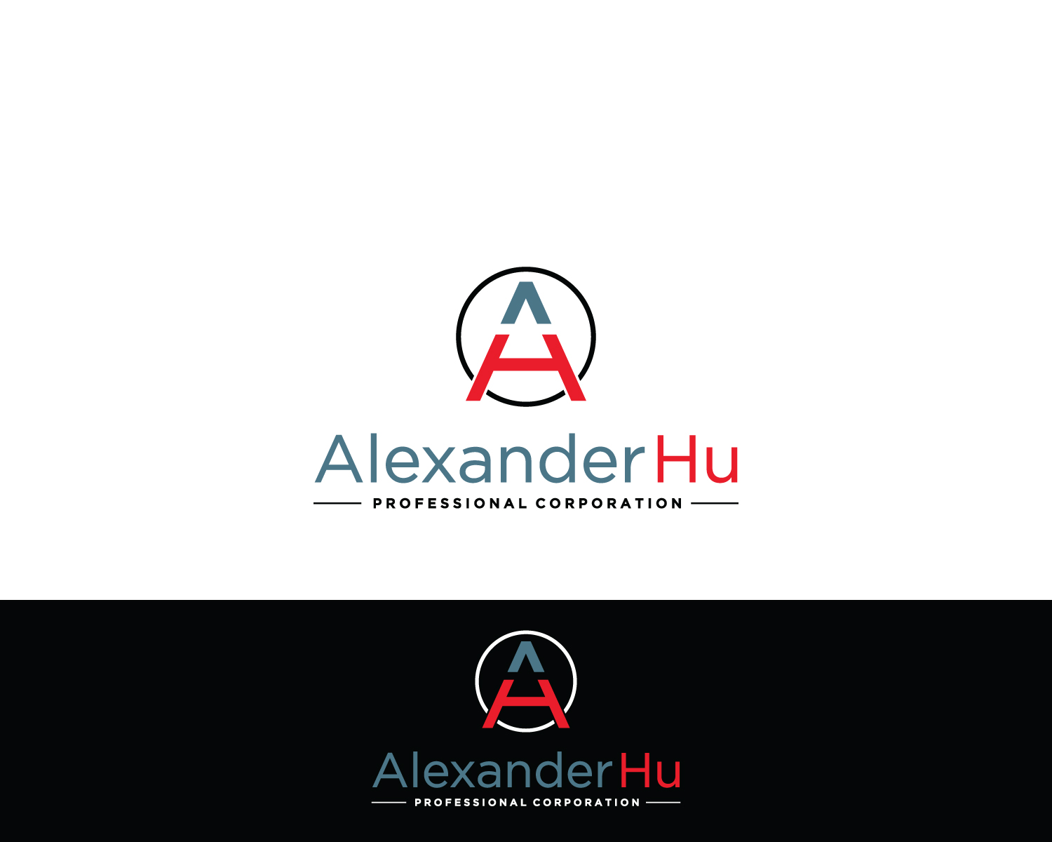 Logo Design by Atec for Alexander Hu Professional Corporation | Design #17820377