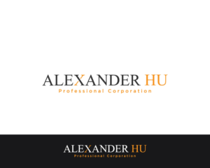Logo Design by MAWBM for Alexander Hu Professional Corporation | Design: #17862023