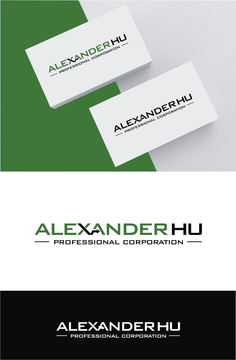 Logo Design by e-graphics for Alexander Hu Professional Corporation | Design #17811457