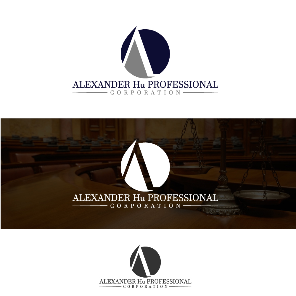 Logo Design by johnnyblackman for Alexander Hu Professional Corporation | Design #17815906
