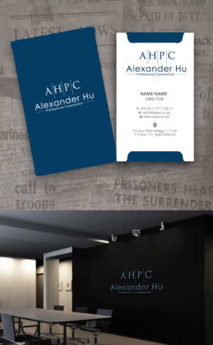 Logo Design by zebronicgraphic for Alexander Hu Professional Corporation | Design: #17812596