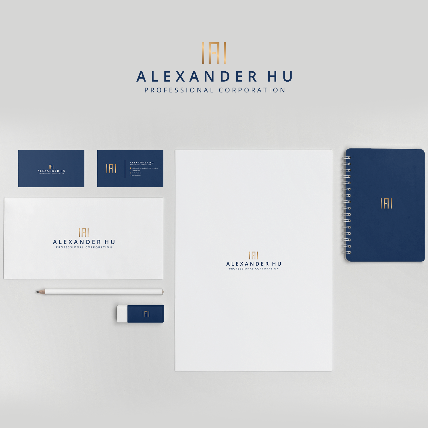 Logo Design by Zazyzu for Alexander Hu Professional Corporation | Design #17896905