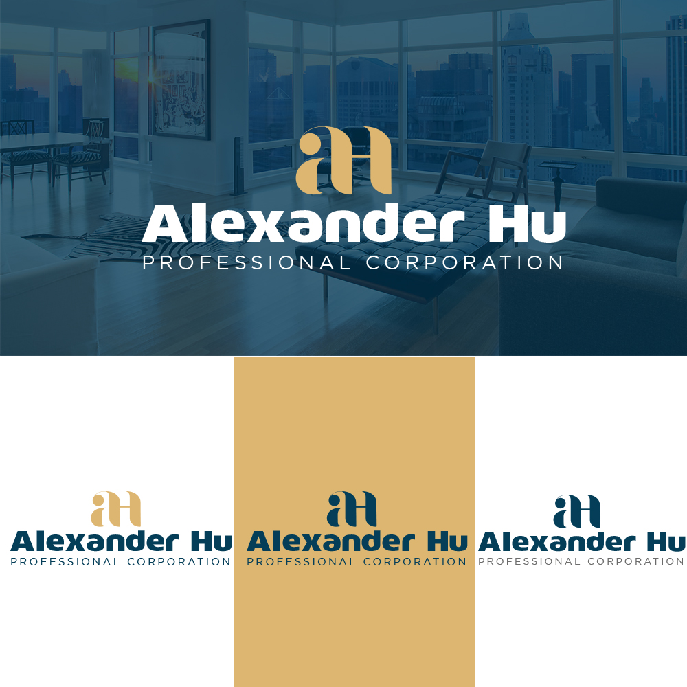 Logo Design by Design Sword for Alexander Hu Professional Corporation | Design #17869849