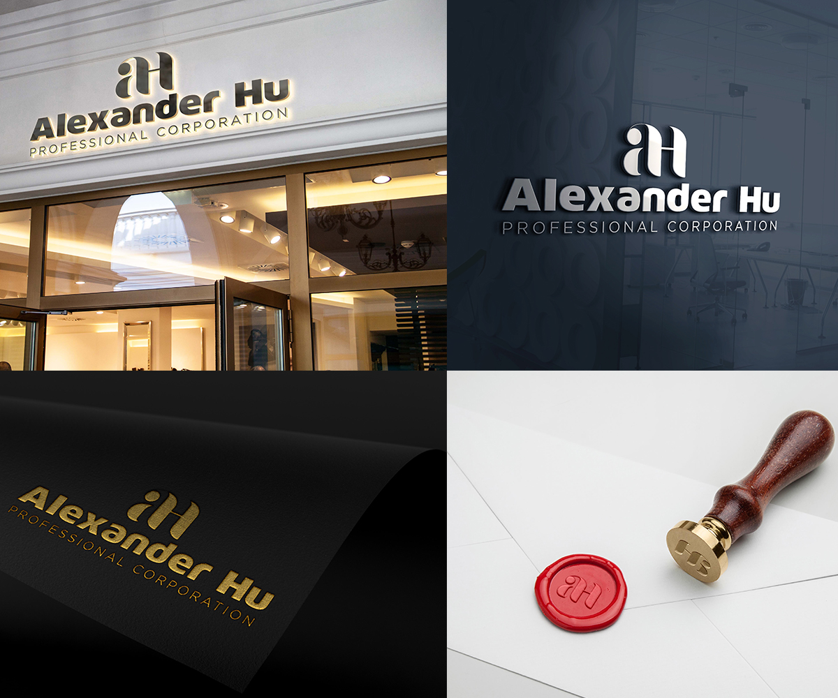 Logo Design by Design Sword for Alexander Hu Professional Corporation | Design #17869850