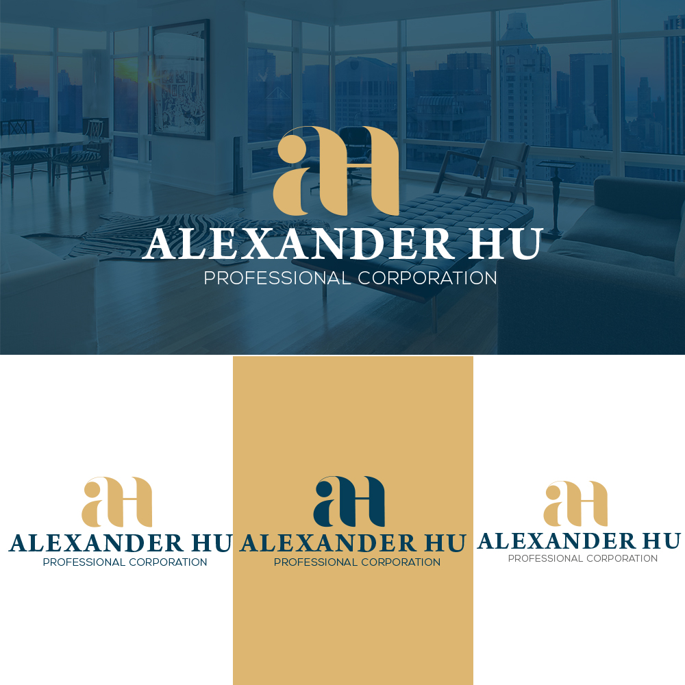 Logo Design by Design Sword for Alexander Hu Professional Corporation | Design #17869885