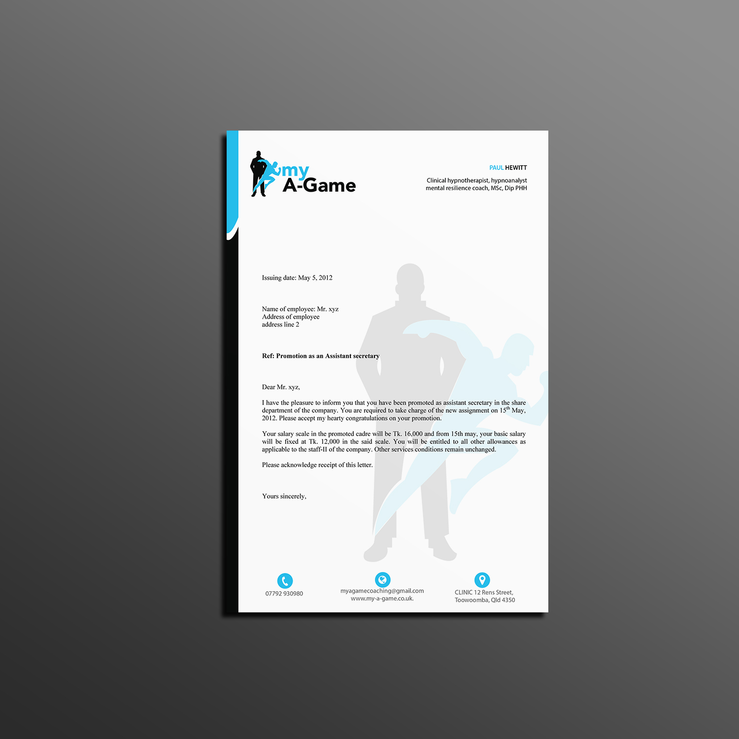 Letterhead Design by Creations Box 2015 for British Freestyle | Design #17811597