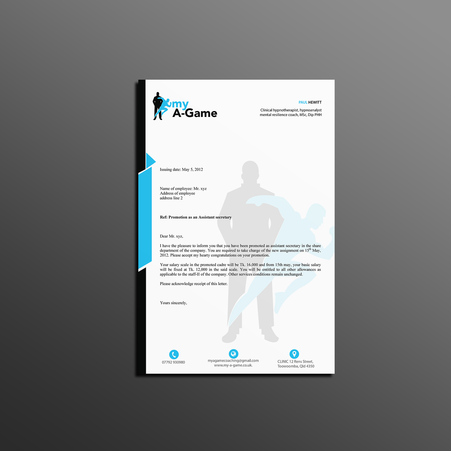 Letterhead Design by Creations Box 2015 for British Freestyle | Design #17811598