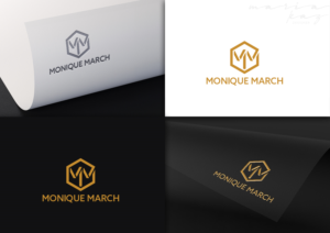 0ption 1. Monique March 2. Monique March real estate 3. Monique March Raine & Horne 3. MM | Logo Design by maria-kaz
