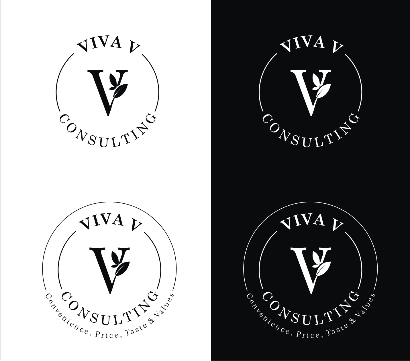 Logo Design by Soul Light for Viva V Consulting | Design #17850284