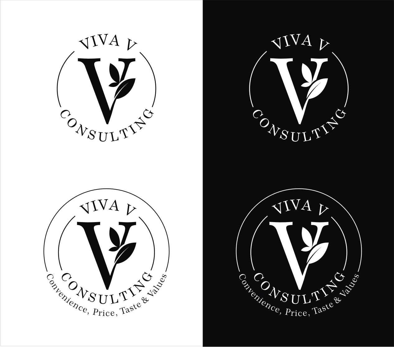 Logo Design by Soul Light for Viva V Consulting | Design #17959991