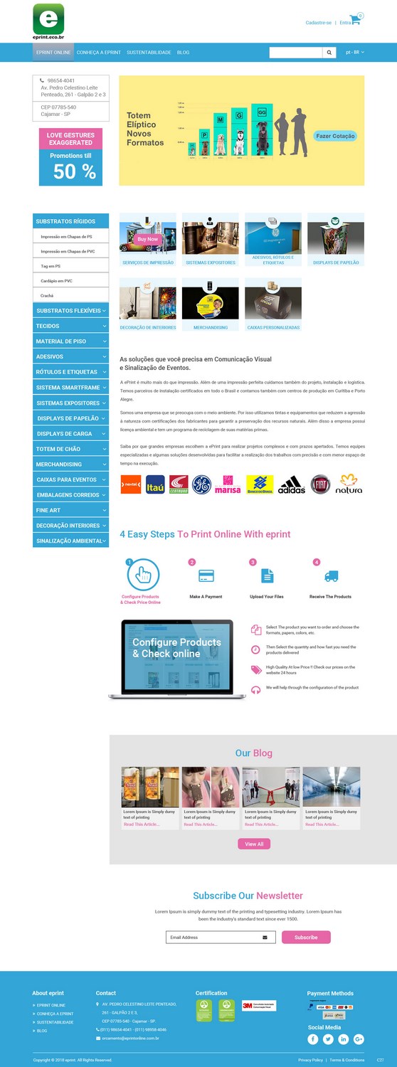 Web Design by pb for Eprint | Design #17820153
