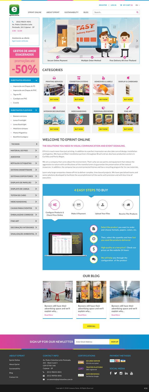 Web-Design von pb für Eprint | Design #17820155